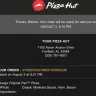 Pizza Hut - pizza not ready