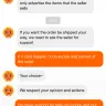 AliExpress - order id [protected] seller make me fool and also chat agent