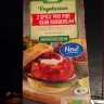 Asda Stores - a piece of paper found embedded in one of asda's spicy piri piri bean burgers