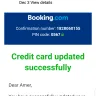 Booking.com - charging me with an invalid credit card