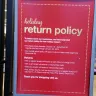 T.J. Maxx - won't honor return policy