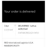 Fashion Nova - order ‭[protected]‬ unreceive despite tracking saying left as authorised? I would like my money back please