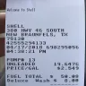 Shell - gasoline price charged